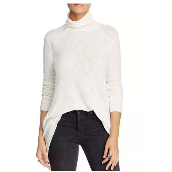 NWT Free People Split Back Turtleneck Retail - Picture 1 of 9